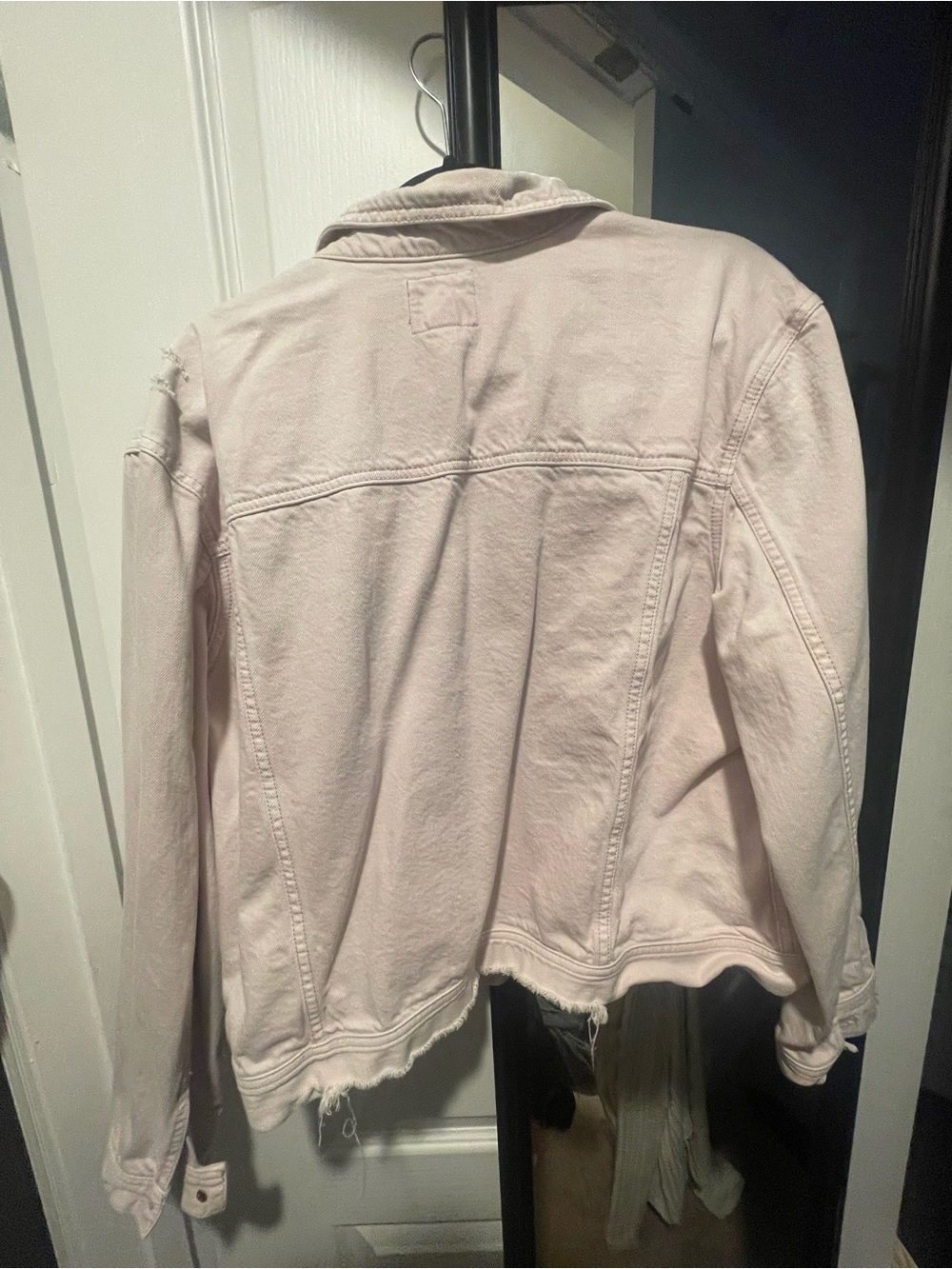 American Eagle Outfitters Light Pink Denim Jacket
